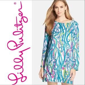 Lilly Pulitzer Colette Printed Tunic Dress Giraffe Print Preppy Summer sz L